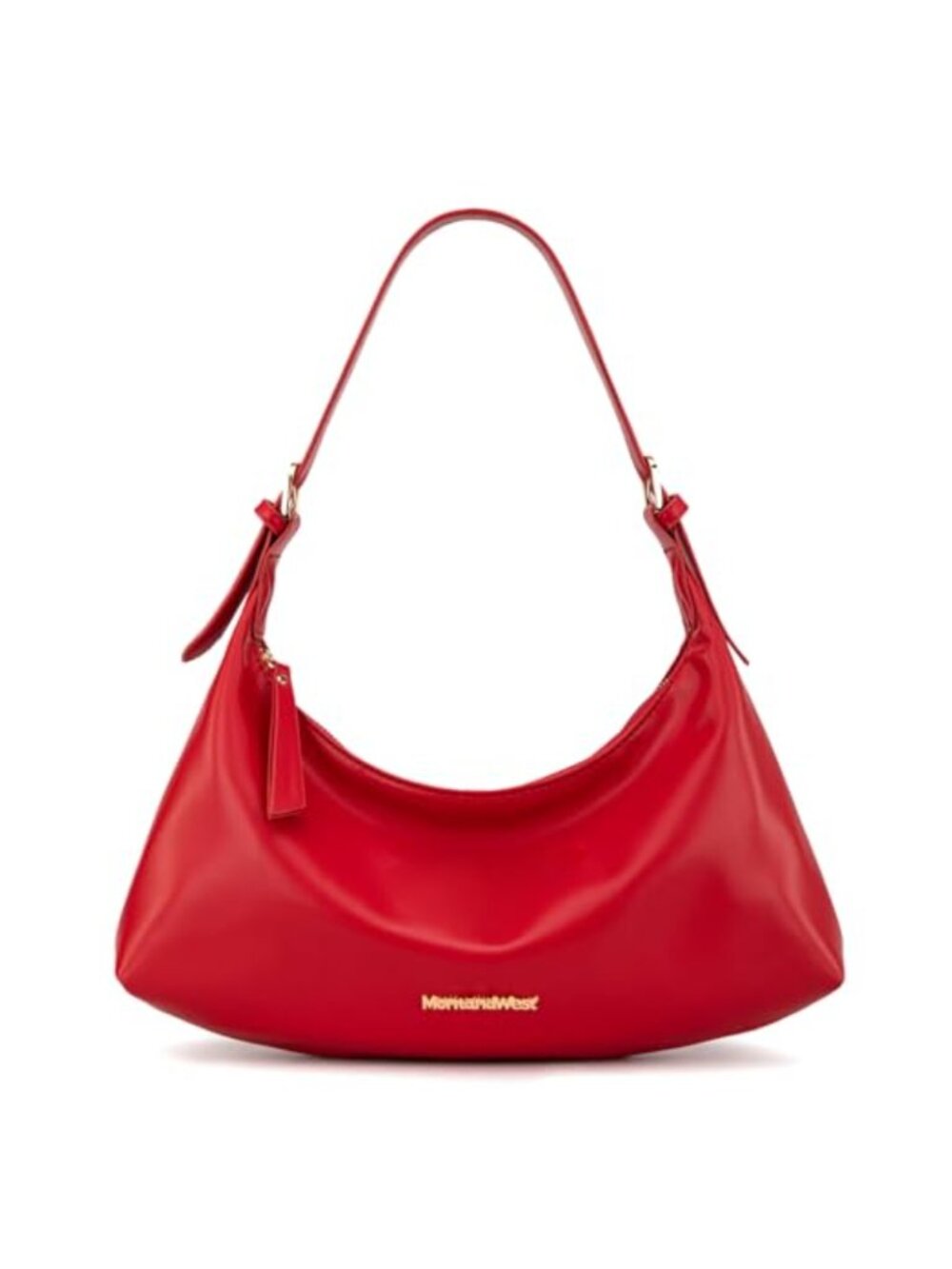 Montana West Vegan Leather Hobo Shoulder Bag Crescent Purse for Women